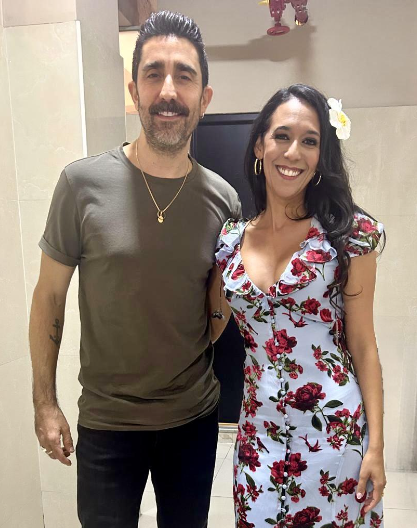 Indy Fontaine y Alex Ubago Backstage